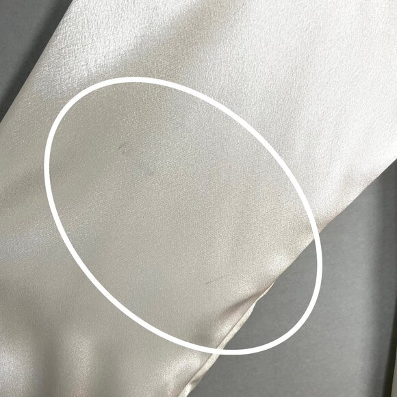 Vintage Blouse Lace Collar Victorian Cream White Long Sleeve Button-Up Coquette - Picture 10 of 13